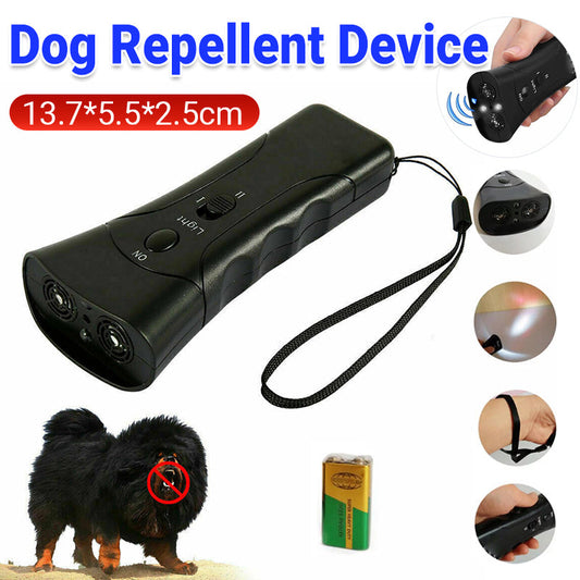 Ultrasonic Dog Repeller Device Anti Dog Approaching Trainer Tool Outdoor Control