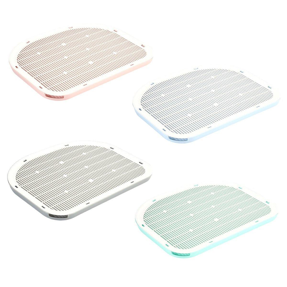 Anti Spill Cat Litter Mat Double Layer Pet Toilet Mat for Litter Box - Green