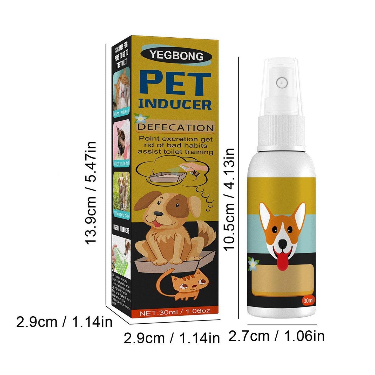 Pet Toilet Training Spray Inducer Dog Poops Cat Pee Urine Positioning Defecation