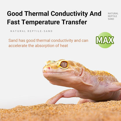 Reptile Sand Climbing Mat Pet Feeding Box Terrarium Landscaping Accessories - Yellow