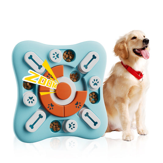 Interactive Pet Puzzle Toy - Slow Feeder Dispenser with Sound for Dogs